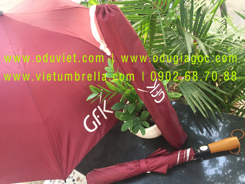 xưởng sản xuất ô dù cầm tay in logo quảng cáo